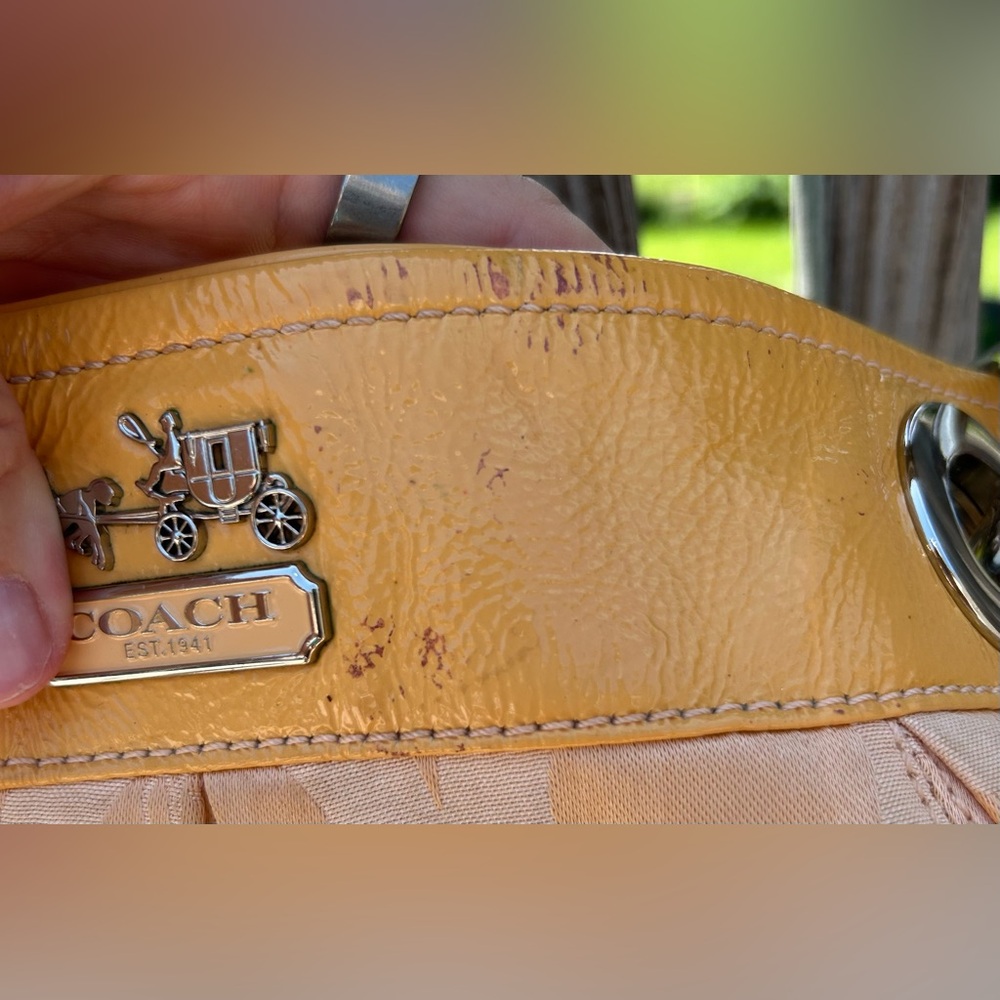 2010 Coach Madison Op Art Signature C Canvas & Enamel REHABBED SEE PHOTOS - Picture 11 of 16